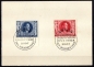 Preview: Michel Nr. 844 - 849, Adolf Hitler auf Papier geklebte Marke mit Sonderstempel.